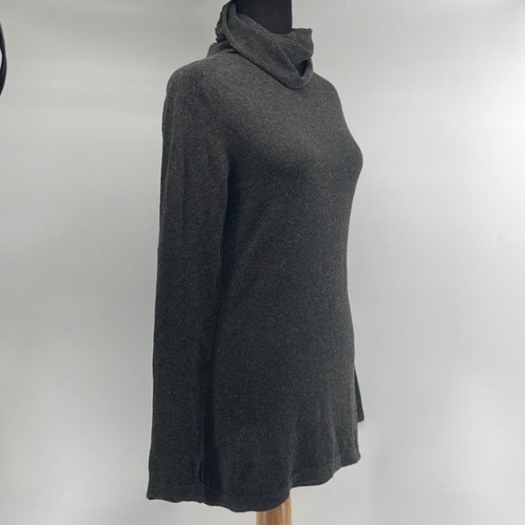 Annette Gortz light weight turtle neck detailed back brown wool blend lagenlook - Picture 6 of 11